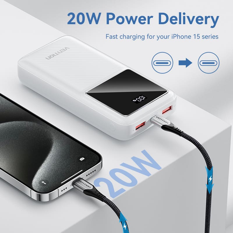 VEUTION POWET BANK 20000MAH 22W-FAST CHARGING